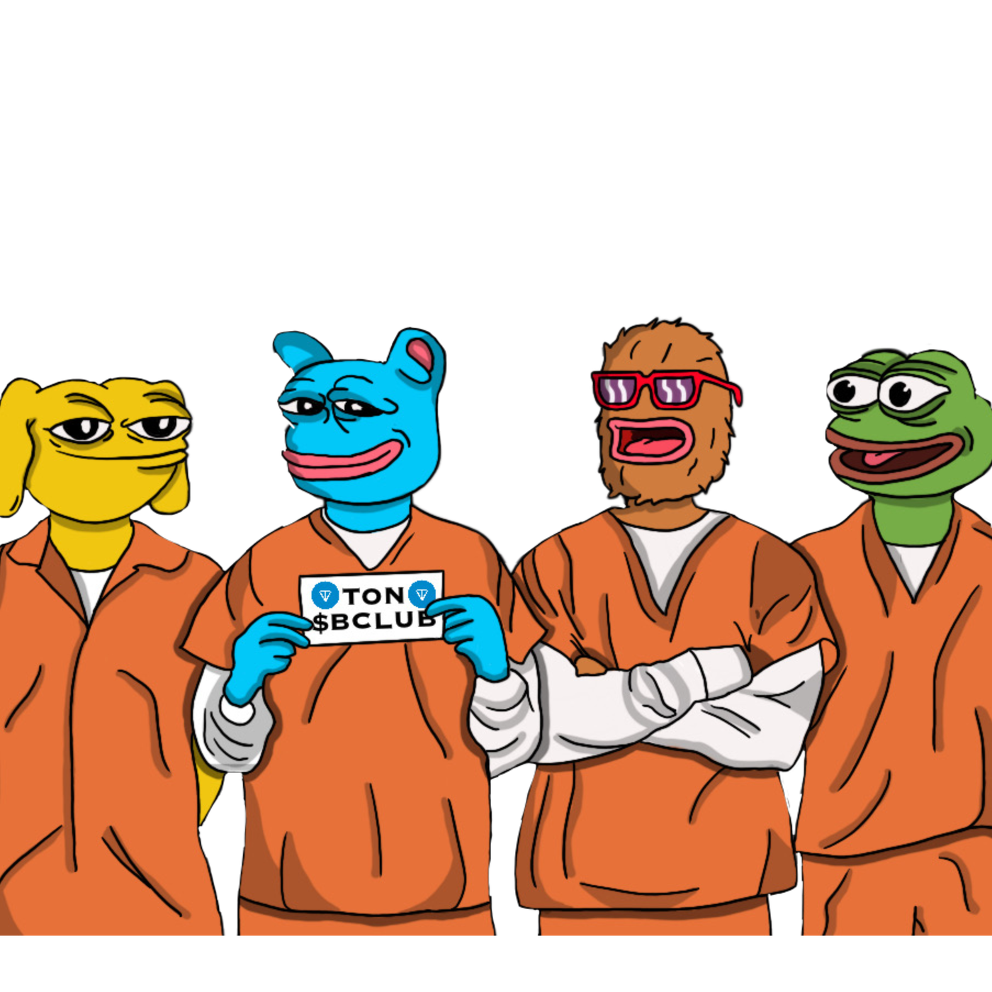 Pepe, Brett, Andy and Landwolf line-up